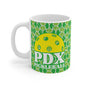 PDX Rising Sun Pickleball Mug - Portland Oregon coffee mug cup